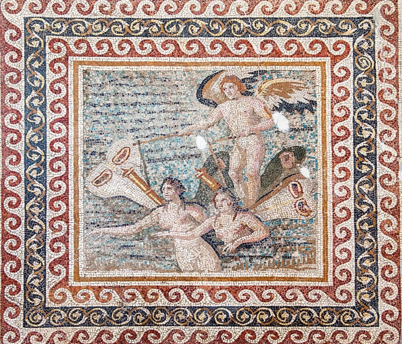 Mosaic of the Boat of the Psyches from Daphne or Harbiye