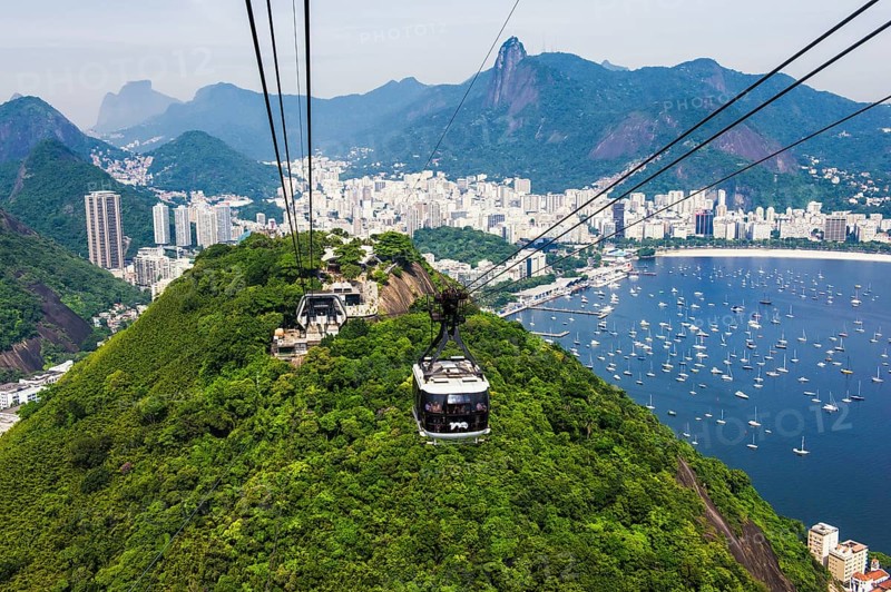 View over Botafogo and the Corcovado from the Sugar Loaf Mountain