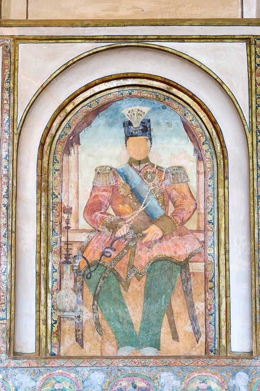 Historic fresco from painter Kamal-ol-Molk