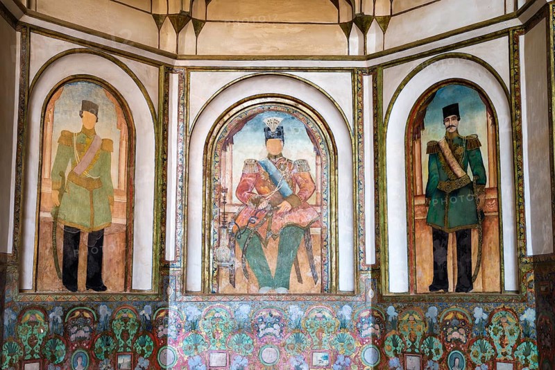 Historic frescoes from painter Kamal-ol-Molk