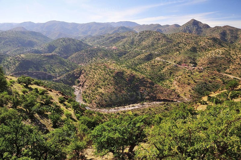 River valley in the Anti-Atlas Mountains