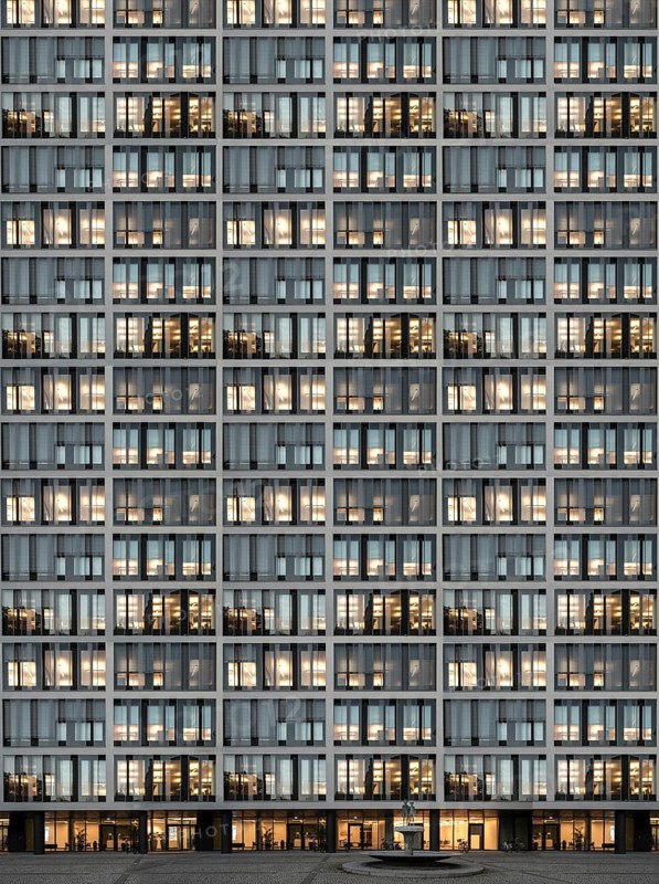 Office building with glass facade