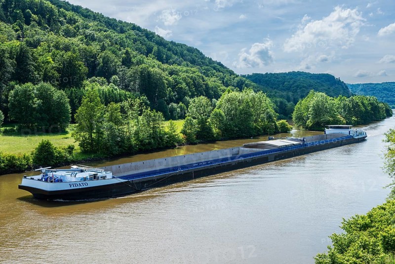 Cargo ship on the Main-Danube Canal
