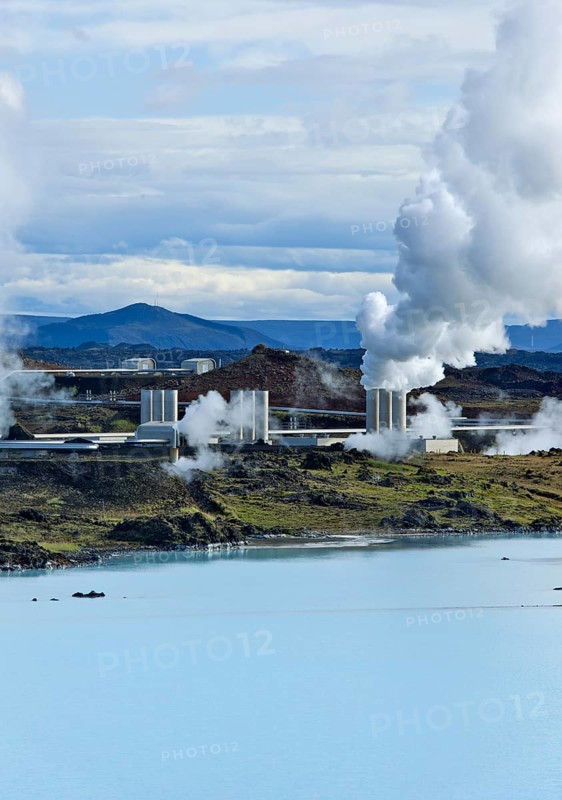 Suournes Geothermal Plant at the hot spring of Gunnuhver
