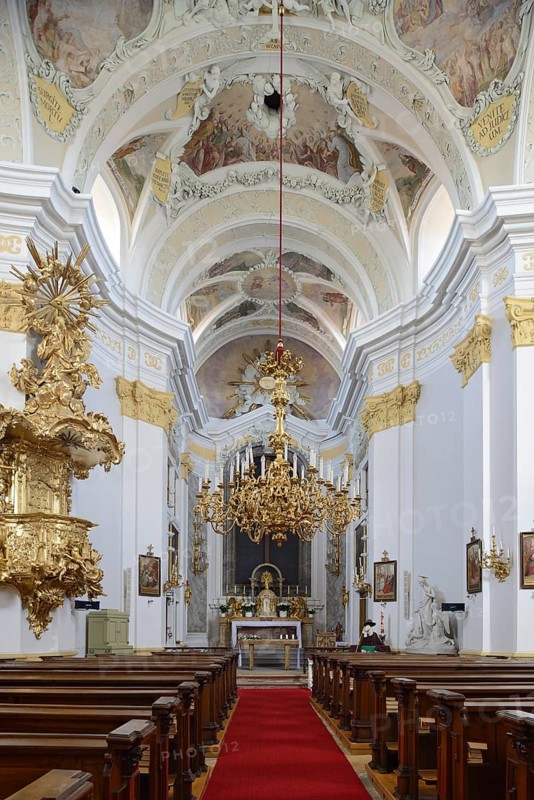 View towards the altar of Laxenburg Church