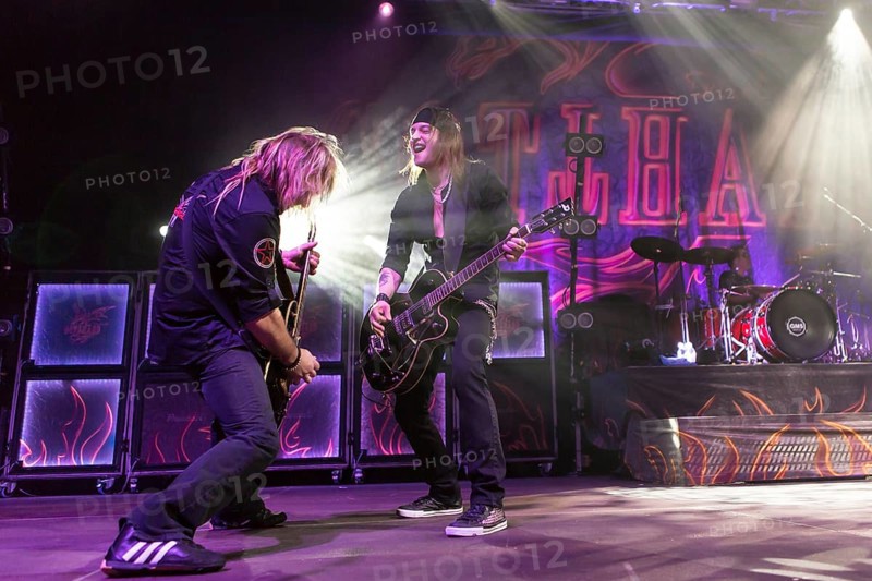 Swiss rock band Gotthard performing live at the Stadthalle concert hall