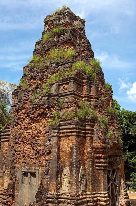 Tower made of clay bricks