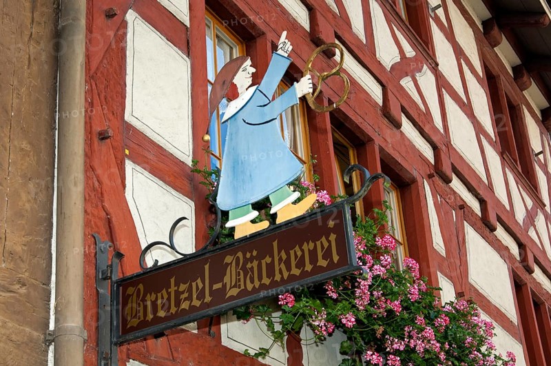 Business sign 'Bretzel-Baeckerei'