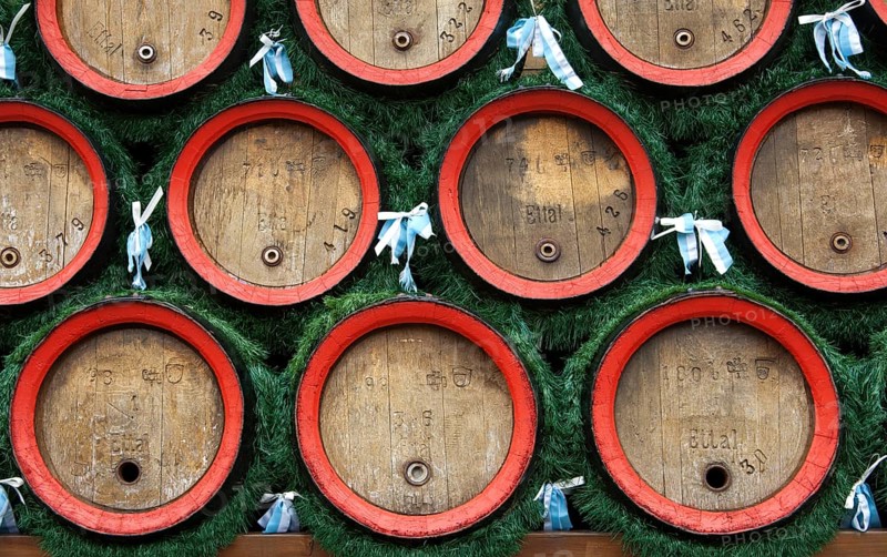 Beer barrels of Ettal Abbey