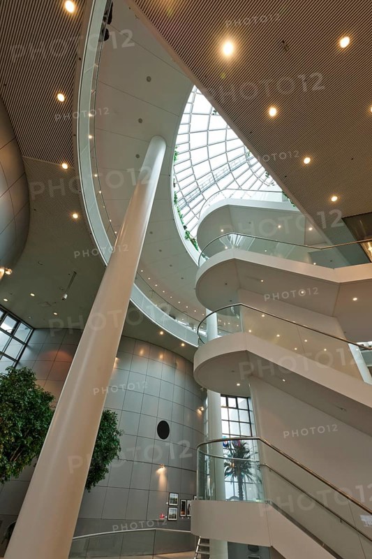 Interior view of the hot water storage and Perlan restaurant