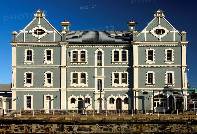 Renovated trading house building in the African Trading Port