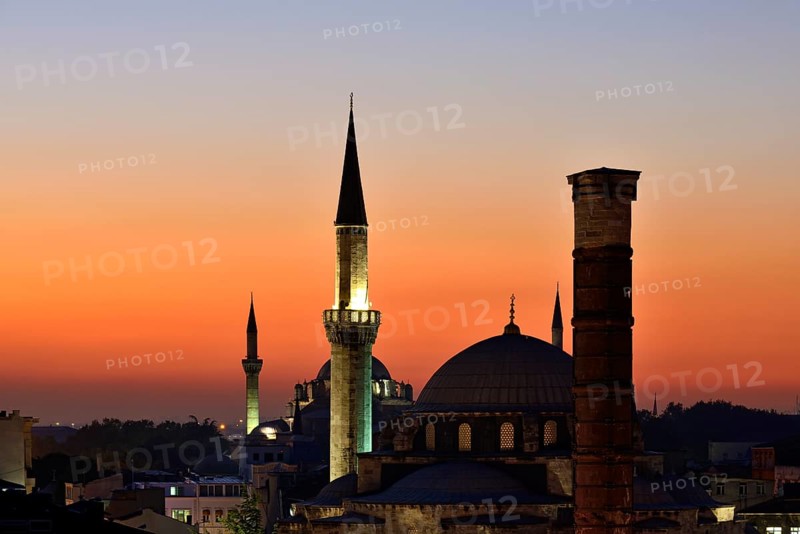 Atik Ali Pasha Mosque and the Column of Constantine or Burnt Column