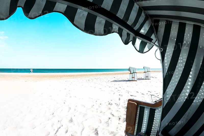 Beach chairs on Usedom beach