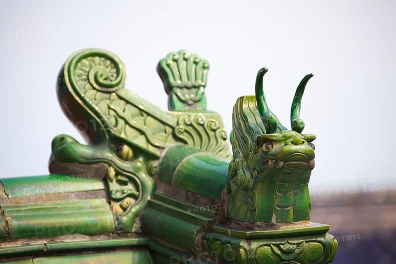 Roof tiles on the wall of the Palace of Heavenly Purity