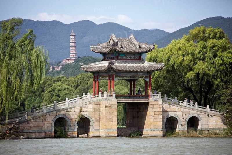 View of the mountains of the Summer Palace