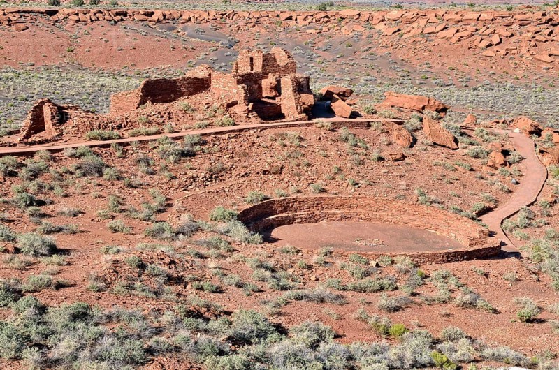 Wupatki Pueblo with a large meeting space