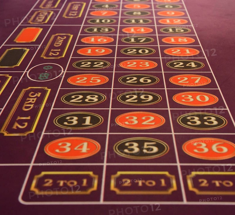 Roulette table