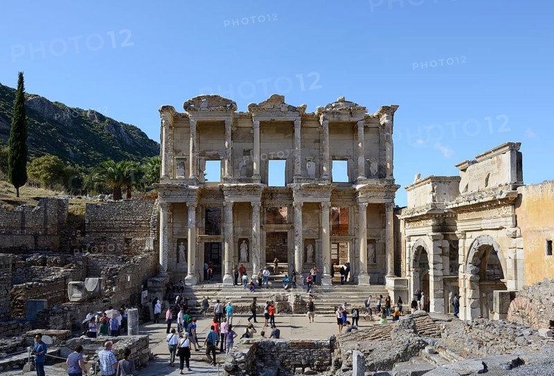 Library of Celsus and the south gate of the Agora
