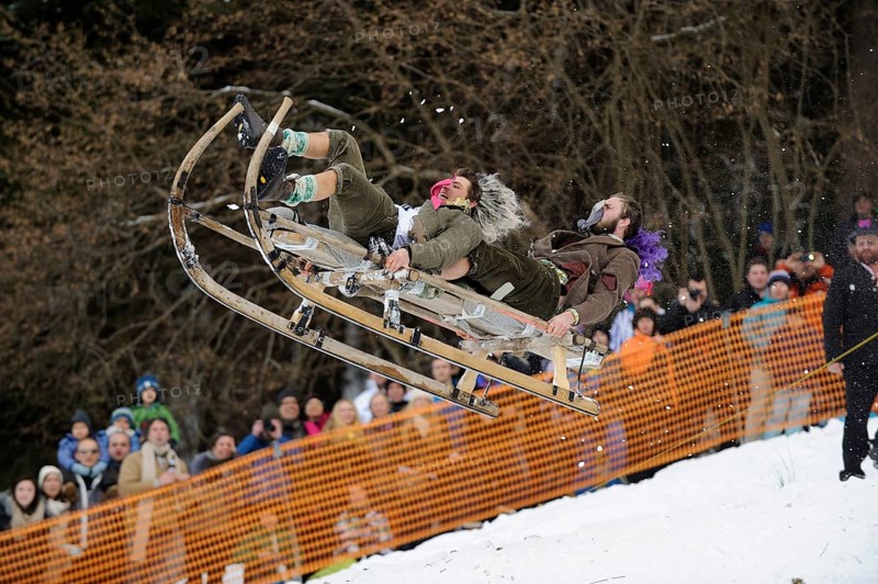 Gaissach horn sledging race