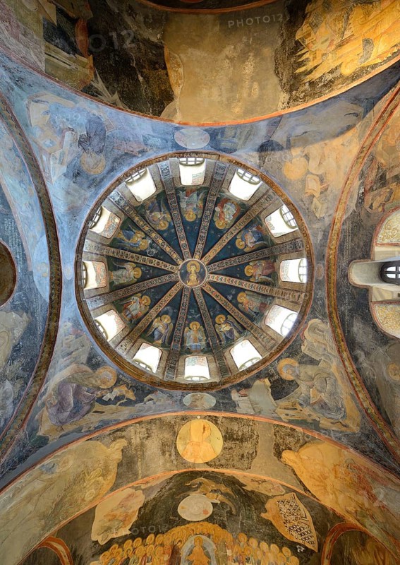 Painted dome of the parekklesion
