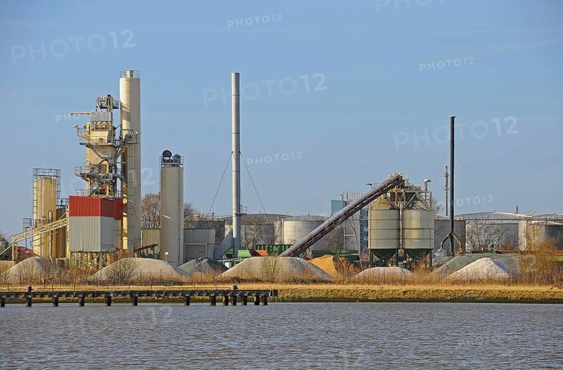 Industrial site on the Kiel Canal