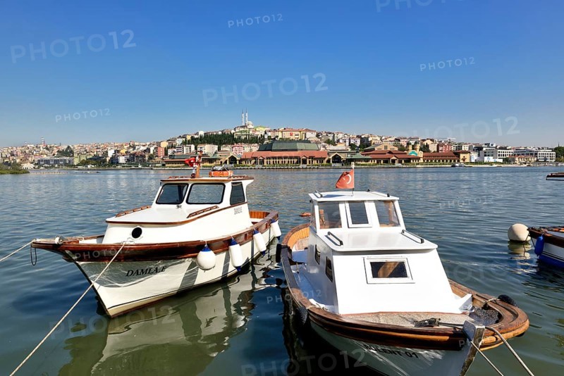 View of Eyuep across the Golden Horn towards the district of Sueltuece