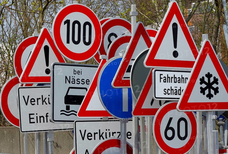 Forest of traffic signs