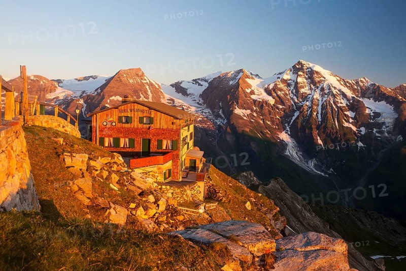 The Edelweisshuette refuge on Mt Edelweissspitze