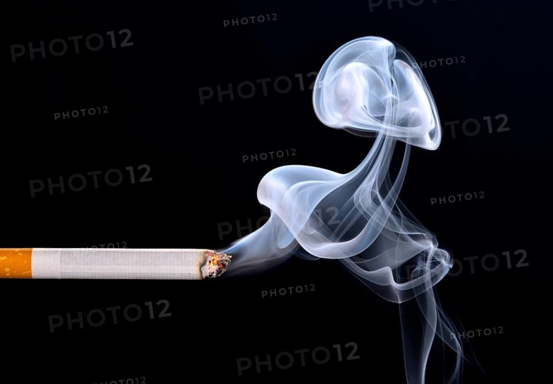 Cigarette with smoke