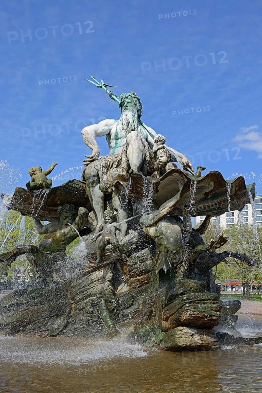 Neptun fountain at Alexanderplatz square