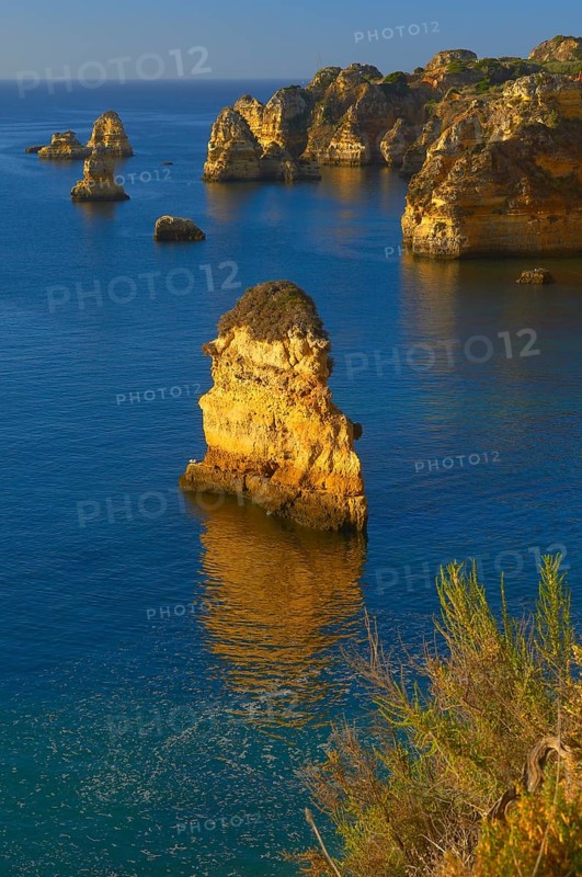 Cliffs at the Praia da Dona Ana beach