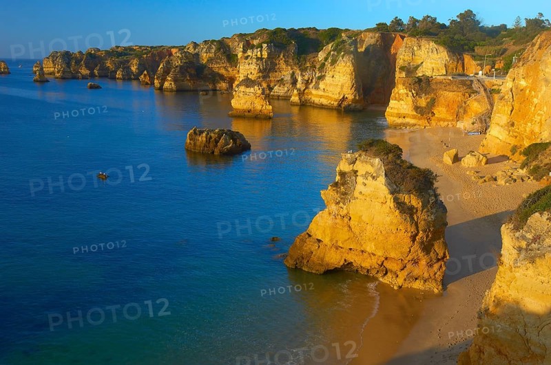 Cliffs at the Praia da Dona Ana beach