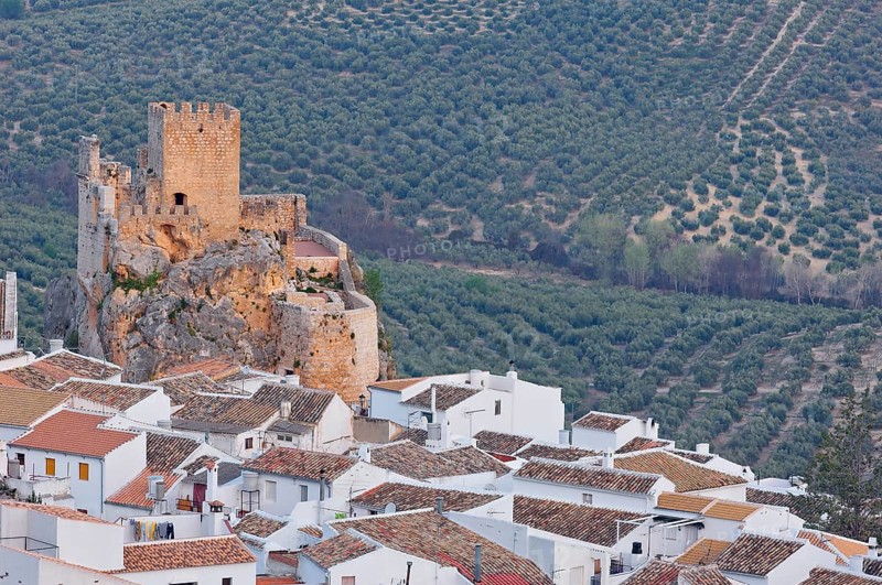 Zuheros castle and village