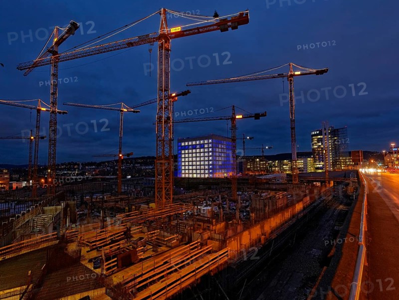 Construction site of the ECE shopping and office centre 'Milaneo' at Stuttgart central station