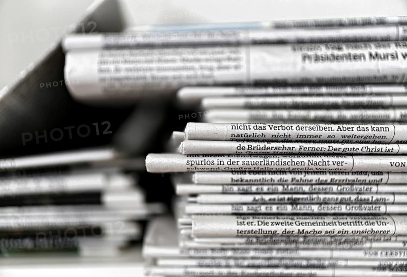 Stack of newspapers