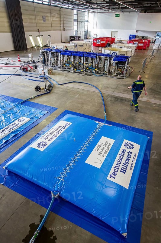 Drinking water treatment plant of the THW