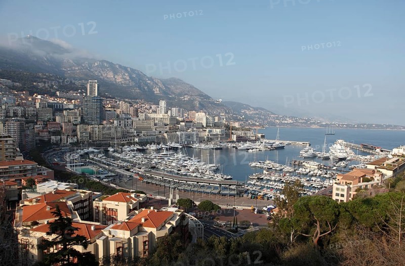 View from above over the harbour