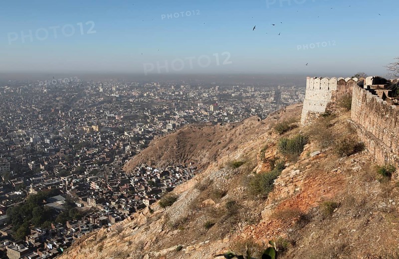 View from Nahargarh Fort on the city