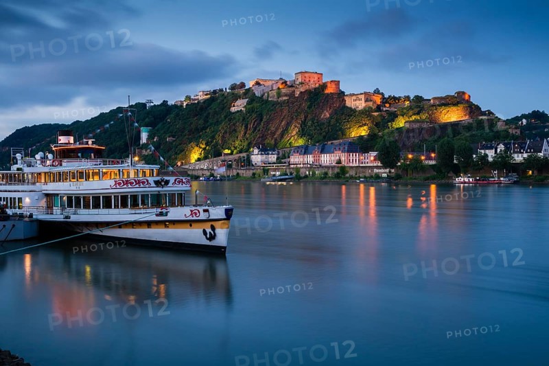 The river cruise ship 'Goethe' on the Rhine River