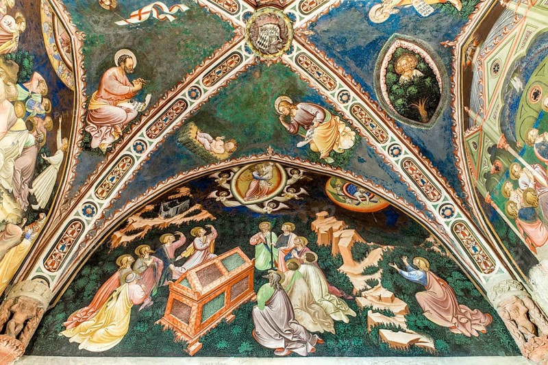 Fresco with Assumption of the Virgin Mary