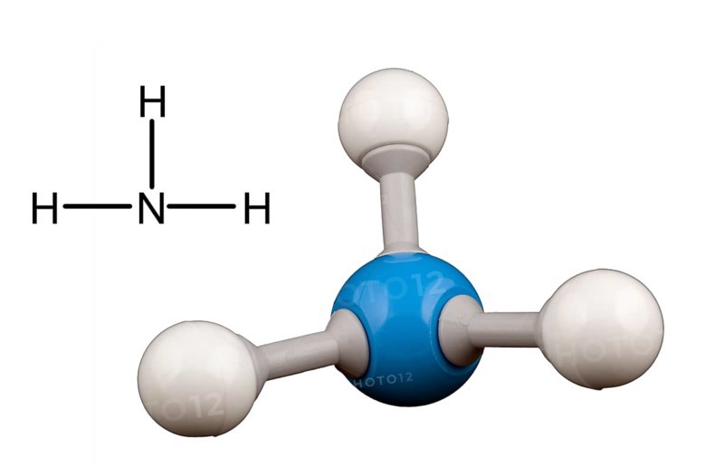 Ammonia molecule model