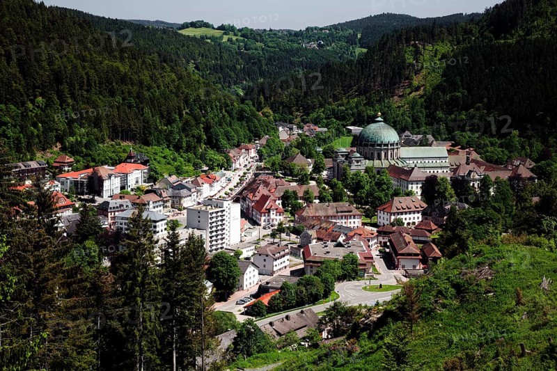 View of the town with the cathedral from the Weissenstein vantage point