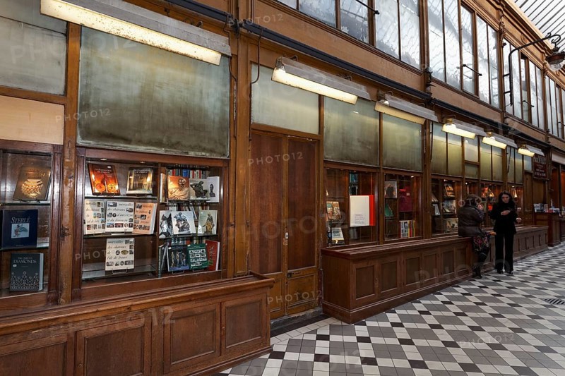 Shop window of an old bookstore