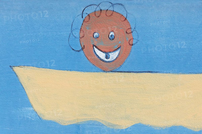 Sun-tanned child