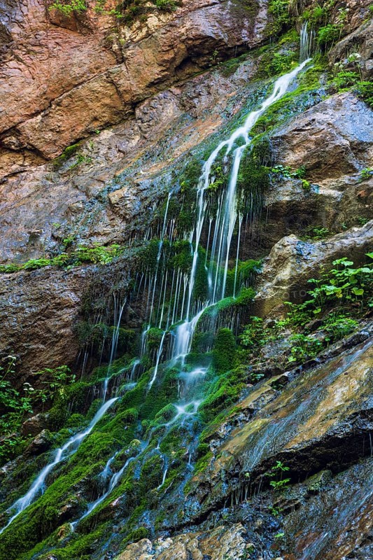 Waterfall in the Wimbachklamm gorge