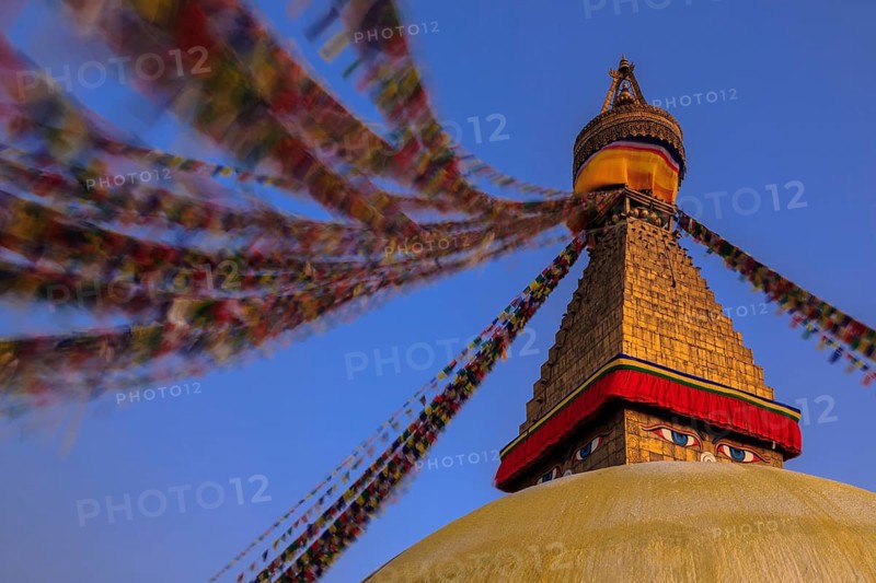 Der Stupa von Bodnath oder Boudhanath
