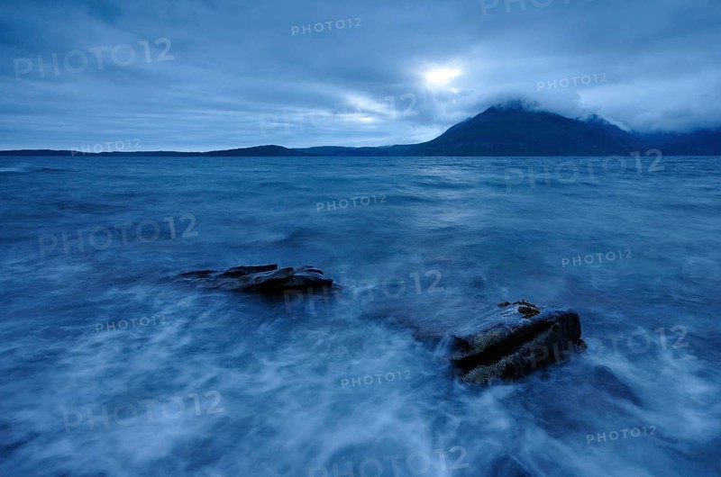 Mountains shrouded with clouds