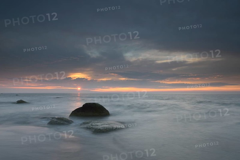 Dramatic cloudy sky at sunset
