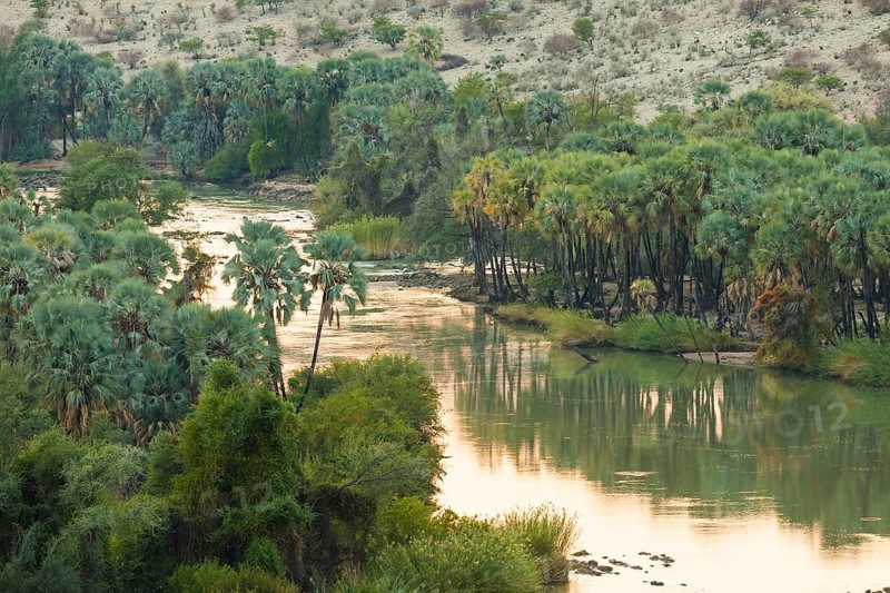 Kunene border river between Namibia and Angola