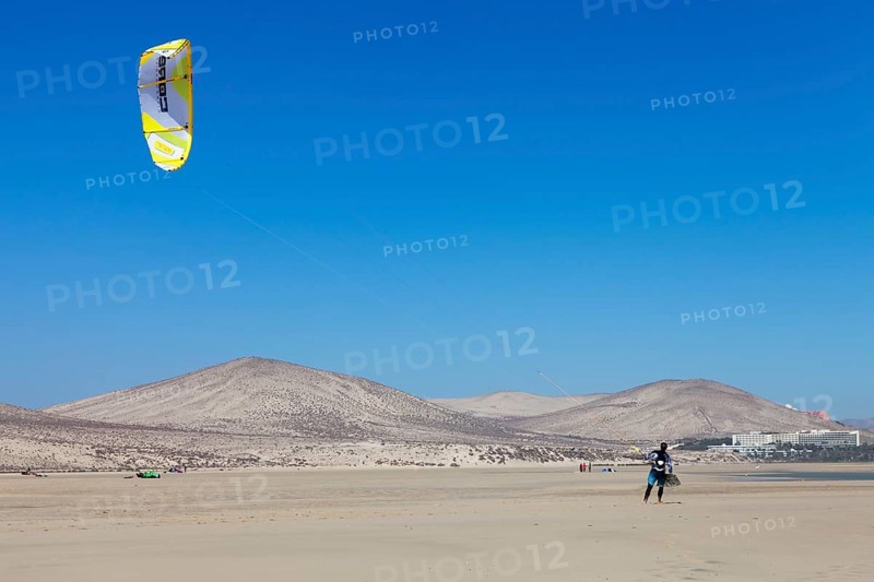 Kitesurfer on the beach